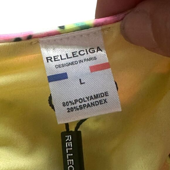 RELLECIGA Floral Brazilian Cut Strappy Bikini Bottom – LARGE NWT - Picture 12 of 13